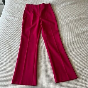 Fuchsia high waisted wide leg pants
